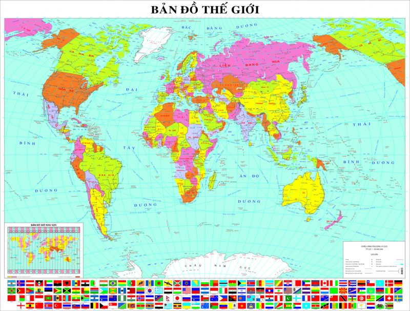 Bản đồ thế giới cập nhật mới nhất năm 2021